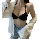 【GW限定15%OFFクーポン有】ブラジャー 薄型 プッシュアップ 背中が開いた 前ホック 調整可能 セクシー U字型 ノースリーブ 小さいサイズ 女性用