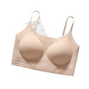 【GW限定15%OFFクーポン有】ブラジャー ノンワイヤー 一体型カップ 美背デザイン 薄手 上向き補正 インビジブルデザイン 肌色仕様