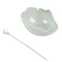 【最大2000円OFFクーポン有】茶道具セット 荷葉デザイン 古青釉 茶則&茶 シンプル 高級茶道配件