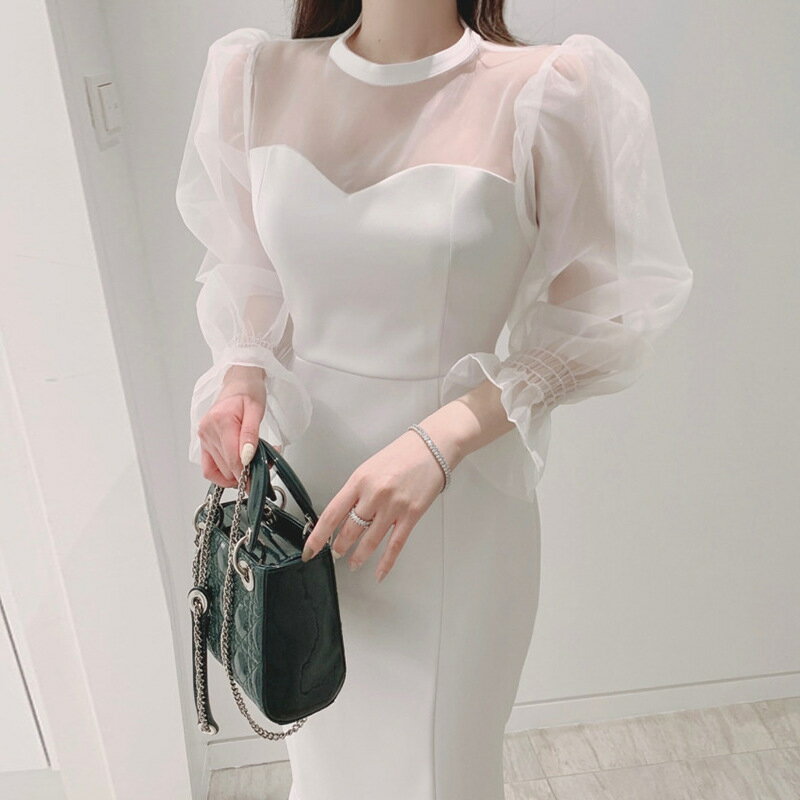 Allegra K ジャンプスーツ オーバーオール ワイドパンツ スラントポケット ロングサスペンダーパンツ レディース ダークブルー M