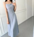 【GW限定15%OFFクーポン有】ワンピース 盛夏 リラックス コットンリネン 細身 スリーブレス ドレープ