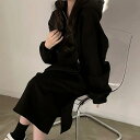 【GW限定15%OFFクーポン有】冬季 長款 ワンピース レディース 加 加厚 ゆったり 慵懶スタイル カジュアル ファッション
