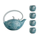 【最大2000円OFFクーポン有】茶器セット レトロ 手描き 高温焼成 ティーポット ティーカップ 提梁壺 家庭用 花茶対応