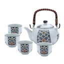 【最大2000円OFFクーポン有】茶器セット 手描き 高温焼成 海水デザイン 提梁壺 大容量 家庭用