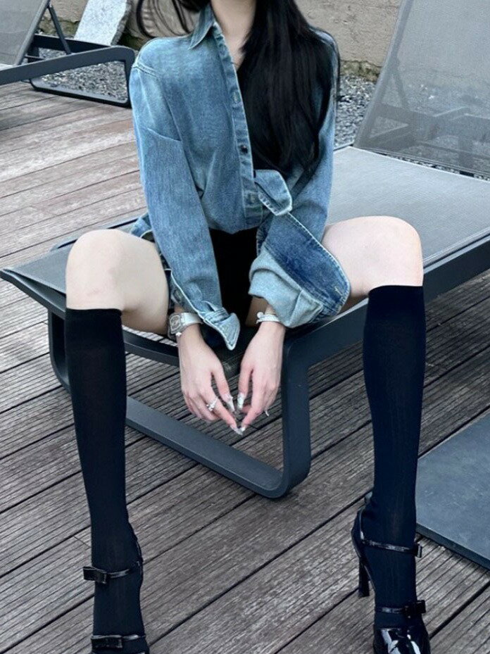 【最大2000円まとめクーポン利用可】上衣 春季 新作 オシャレ カジュアル デニム トレンド 着心地良い スリム デザイン性 女性用 一品 薄手 結デザイン