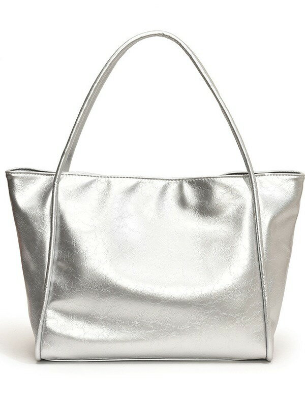 トートバッグ 大容量 シルバー レディース 夏 新作 ショルダーバッグ カジュアル 通学 学生 バッグ