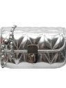 ショルダーバッグ レディース シルバー ファッション 夏 おしゃれ カジュアル 斜め掛け 小型 キルティング チェーン コンパクトバッグ 普段使い 通勤 ショッピング