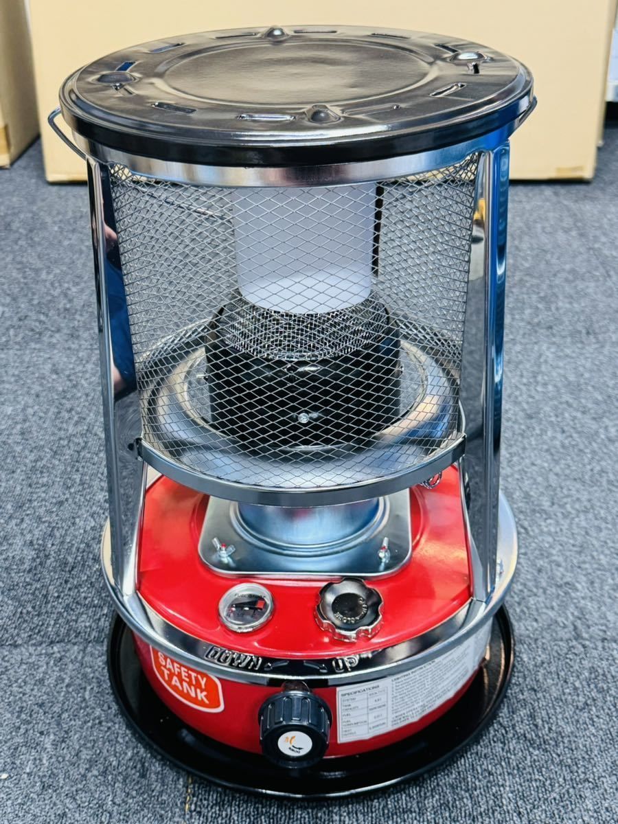 【最大21％OFF夏セールまとめクーポン有】石油ストーブ 360°対流型加熱 灯油ストーブ 電源不要 急速加熱 調節可能 タンク容量4.5L 防災..