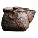 【GW限定15%OFFクーポン有】陶器 茶壺 和風 伝統 茶道 曹夫 鶴瓶 磨砂防火 高耐熱 四角型 デザイン 家庭用 おしゃれ 日本風
