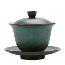 【GW限定15%OFFクーポン有】茶器セット 陶器 三才蓋碗 日本風 窯変デザイン レトロ 大容量 茶碗 ティーカップ 功夫茶具