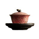 【最大2000円OFFクーポン有】陶器 茶器 福禄三才 蓋碗 防 茶道具 セット 復古風 茶葉 茶文化 ギフト 伝統工芸