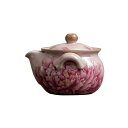 【最大2000円OFFクーポン有】茶具 扱いやすい 手抓 ピンクの汝窯牡丹 陶器 茶道 家庭用 おしゃれ 防湯 茶器 ギフトセット