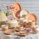 陶器 食器セット 高級感付き 碗と皿の組み合わせ 家庭用 ギフト 新居祝い 結婚祝い 新作