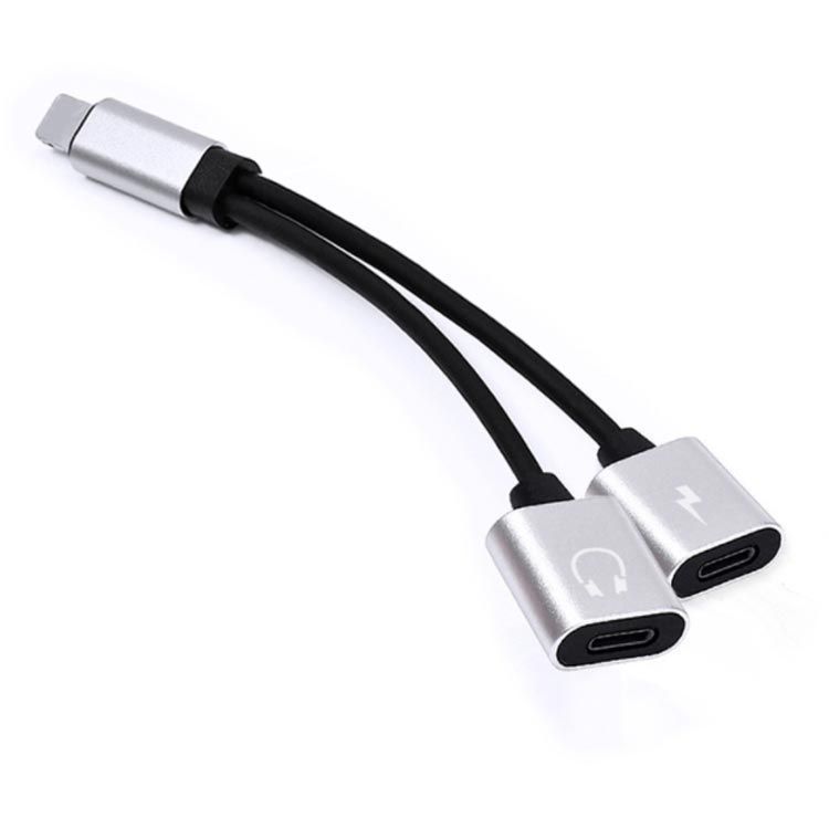 イヤホン iPhone 3本入り イヤフォン 変換ケーブル 2in1 充電しながらイヤホン 通話 音楽 変換 アダプタ ライトニング 端子 二股 ライトニングケーブル iOS10対応以上