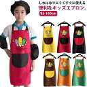 ¥最大21%OFFまとめクーポン有/エプロン キッズ 三角巾 収納袋 子供用 かぶるだけ こども おしゃれ ジュニア 女の子 男の子 マジックテープ 帽子 小学生 高学年 簡単 無地 シンプル 85-160cm