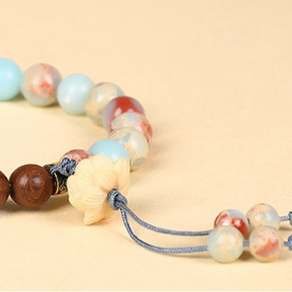 天然磁気ヘマタイトとタイガーアイ宝石の幅広ビーズストレッチブレスレット Mama Otter's Tidbits Natural Magnetic Hematite and Tiger Eye Gemstone Wide Beaded Stretch Bracelets