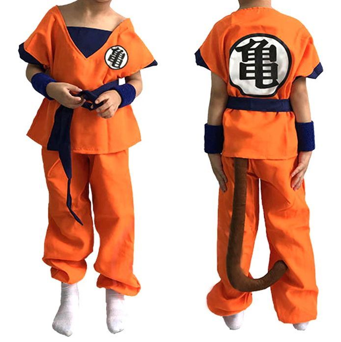 【最大15％OFFお買い物マラソン限定】コスプレ衣装 ハロウィン ドラゴンボール 孫悟空 子供 5セット 仮装