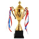 トロフィー 優勝カップ 金属製 表彰 賞品 ゴルフ サッカー 野球用