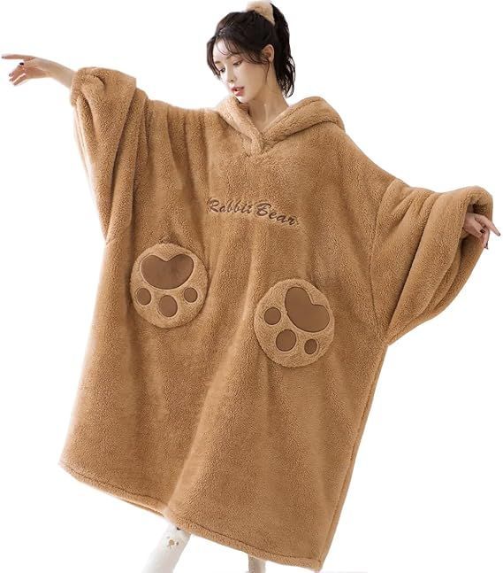 【まとめクーポン2000円最大利用可能】ルームウェア レディース パジャマ フード付き 防寒 クマ