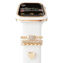 【GW限定15%OFFクーポン有】Apple Watchチャーム 4ピース ゴールド 38-42mm対応(2)
