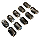 【最大2000円OFFクーポン有】ウィッグ固定ピン かつら用ピン エクステ トップピース 部分ウィッグ ワンタッチ 固定金具 10個セット