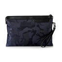 【最大15%OFFお買い物マラソン限定】クラッチバッグ メンズ 迷彩 ネイビー 小