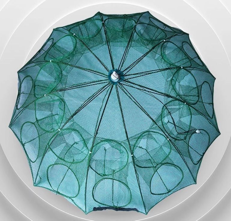 【最大15％OFFお買い物マラソン限定】魚捕り網 大型 折りたたみ式 24口 漁具 エビ 魚用