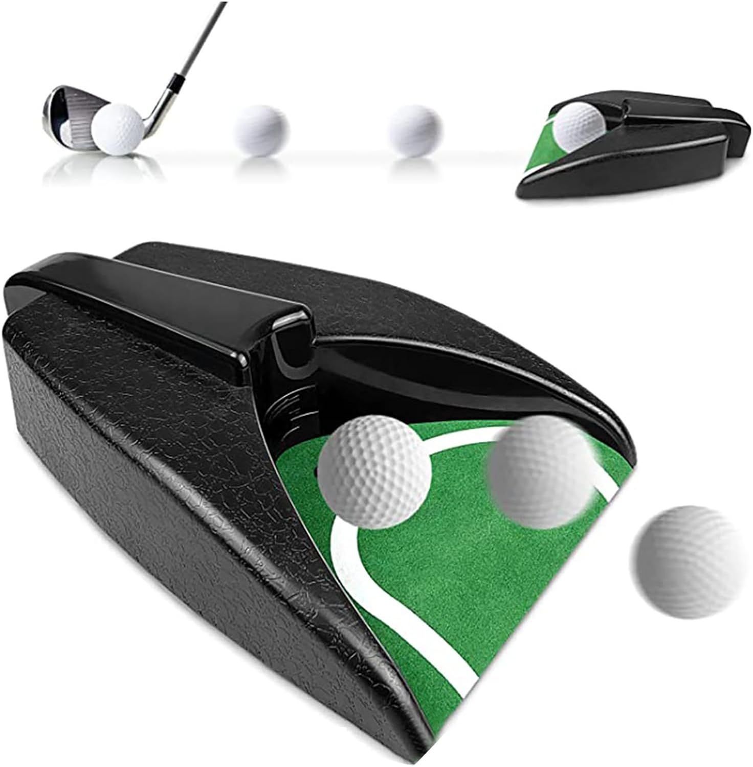 【最大15％OFFお買い物マラソン限定】ゴルフパター練習機 自動球出し 自宅練習用