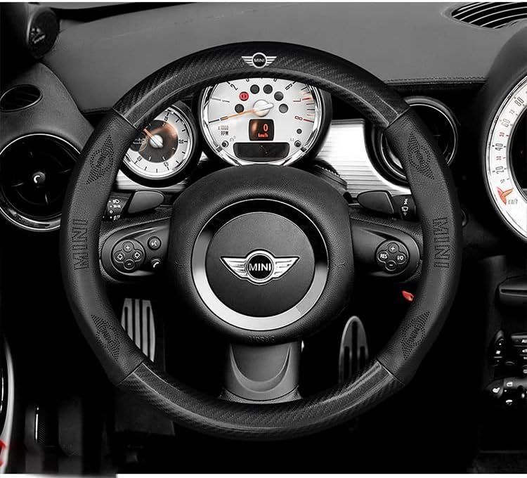 【最大2000円まとめクーポン利用可】車用ハンドルカバー ミニクーパー専用 本革