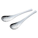 【最大15%OFFお買い物マラソン限定】レンゲ スプーン ステンレス 日本製 食洗機対応 穴あき 2本組 全長18cm 汁を切ってすくえる ラーメン 湯豆腐 豆 缶詰め マッシャー代わりに シンプル おしゃれ 燕三条