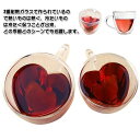 【最大15%OFFお買い物マラソン限定】ダブルウォールグラス コップ 耐熱ガラス マッグカップ コーヒーカップ 二重グラス 二重構造 取っ手付き 透明 結露しない 保冷 保温 180ml 240ml 2個セット 北欧 食器 お祝い お茶
