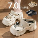サボサンダル レディース 厚底 7cm おしゃれ かわいい クロッグサンダル プラットフォーム サンダル 履きやすい 歩きやすい 軽い つま先あり