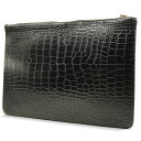 【最大17%OFFお買い物マラソン限定】クラッチバッグ メンズ セカンドバッグ クロコブラック