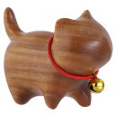 猫 置物 木製 雑貨 ルボナリエ ねこぐっず雑貨 ガーデニング猫 ギフトボックス包装 招き猫 緑檀 黒檀 ブラウン