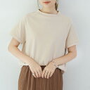 Tシャツ 無地 シンプル モックネック 半袖 トップス ラグラン ヘビーウェイト 厚手 カジュアル レディース レギュラーサイズ ivory