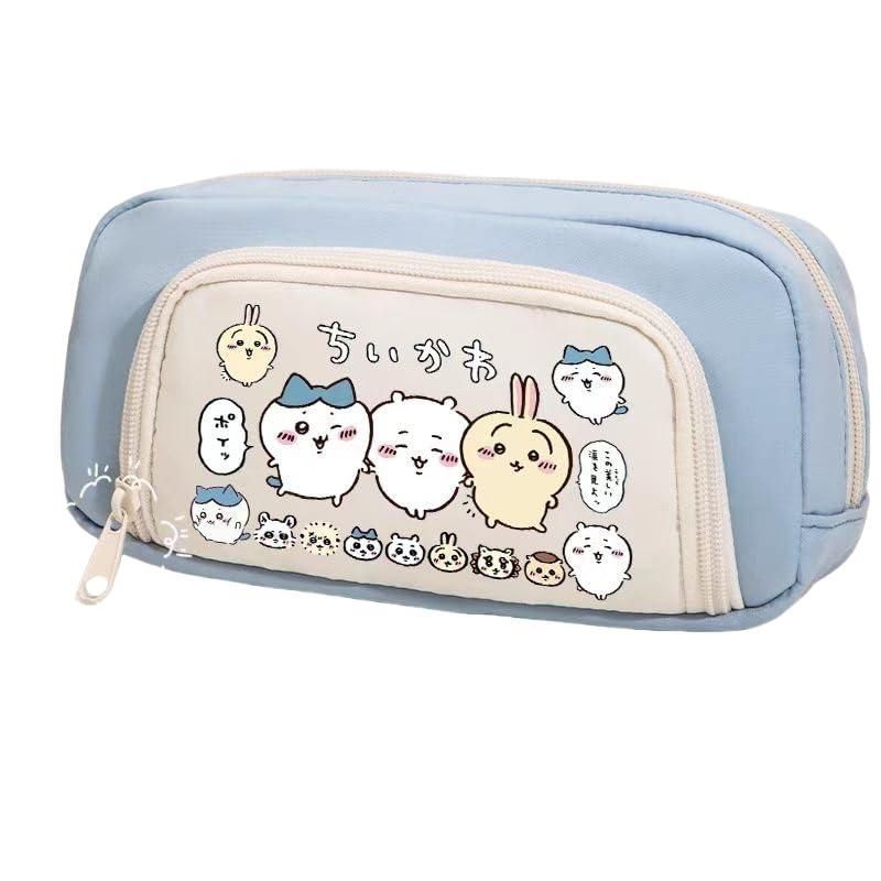 【最大2000円まとめクーポン利用可】ちいかわ 文房具 筆袋 ペンケース かわいい 大容量 多機能 おしゃれ 帆布 小学生 中学生 高校生 大学生 社会人 子供 文具収納 筆箱 ペン袋のサムネイル