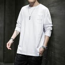 \最大21%OFFまとめクーポン有/ロンt メンズ tシャツ 長袖 無地 トップス カジュアル 薄手 大きいサイズ オシャレ かっこいい 人気 春 秋(4)