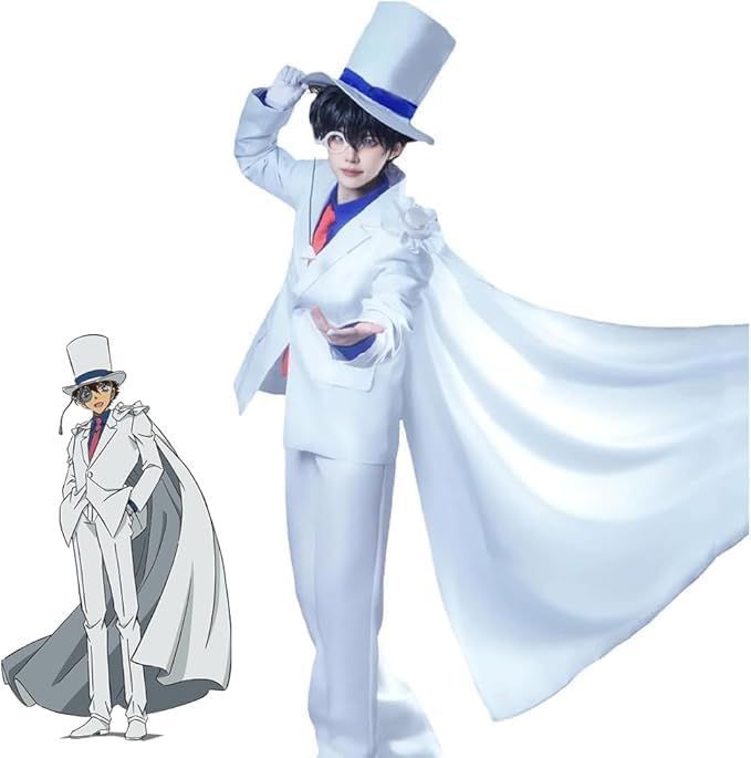 楽天スマートショップ名探偵コナン コスプレ衣装 怪盗キッド 衣装 黒羽快斗 服 仮装 cosplay 服 ハロウィン イベント衣装 学園祭 演劇服装 コスプレー祭り服装 子供 大人