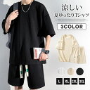 メンズ tシャツ ハーフパンツ セット 上下セット 夏 カジュアル ゆったり 涼しい シンプル 大きいサイズ 父の日 プレゼント 敬老の日