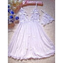 【P5倍&最大16%OFF】セクシー下着 ベビードール シースルー ワンピースセット 花付