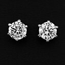 ¥最大21%OFFまとめクーポン有/ジルコニア ピアス シルバー シンプル 6 爪 2 カラット 5mm