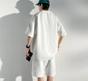 セットアップ メンズ 上下セット 夏 ゆったり tシャツ ハーフパンツ カジュアル 涼しい 涼しい カジュアル シンプル 大きいサイズ 父の日 プレゼント xz...