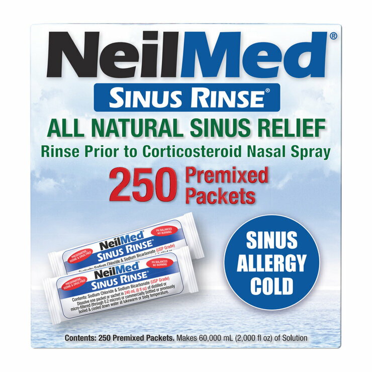 ニールメッド 鼻洗浄 リフィル 250包　Neilmed Sinus Rinse Refill 250 count