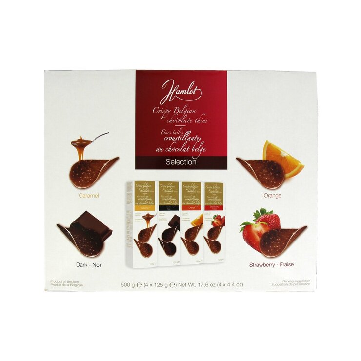 ϥå 祳饺 4 ե졼С  ꥹԡ ٥른󡦥祳å 125g X 4Ȣ2SETChocolas 4 Flavor Assort Crispy Belgian Chocolate Thins 125g X 4 Boxes2SET