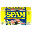 商品の特徴 340g x 6缶 25%塩分カット（SPAM?クラシック比） ポーク100%使用なので旨味もしっかり 長期保存が可能（製造日から3年間） SPAM?は1937年発売以来90億缶以上販売のロングセラー商品 レシピも豊富で毎日の料理に使える