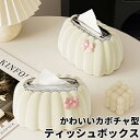 【最大2000円まとめクーポン利用可】ティッシュケース カボチャ 可愛い おしゃれ ティッシュカバー ボックスティッシュ カバー 箱 ティッシュボックスケース ティッシュBOX 北欧 インテリア ボックスグランデ ティッシュペーパー キッチン 台所 リビング ダイニング 洗面所