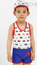 子供 水着 送料無料 ベビー キッズ ジュニア 男の子 男児 キャップ付き 海水浴 プール 110cm 120cm(4)
