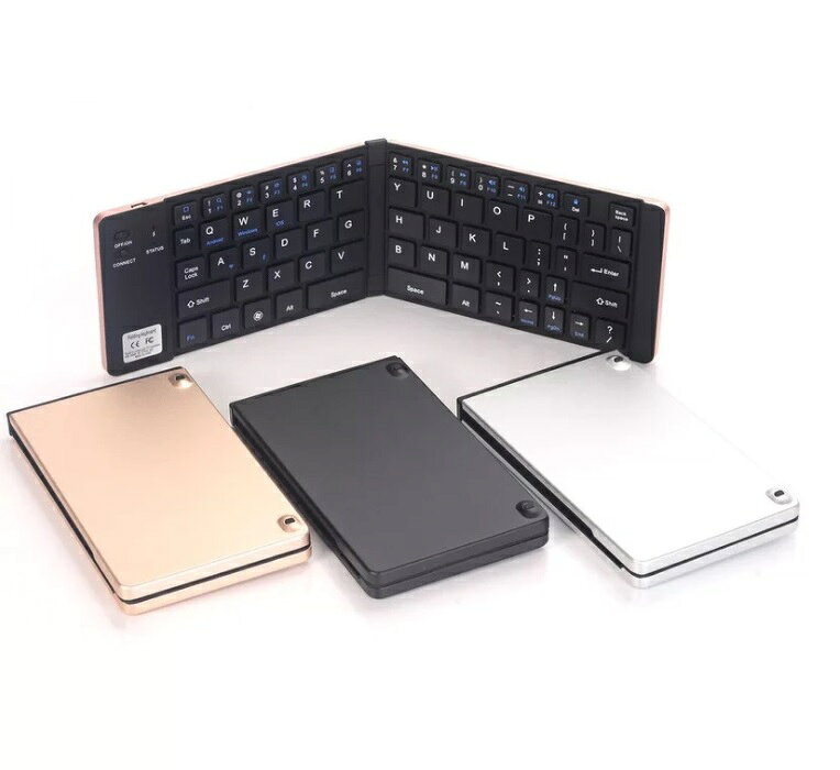 Bluetooth キーボード 折りたたみ式 66キー US配列 コンパクト ワイヤレス スマホ スマートフォン タブレット専用 bluetooth 折りたたみキーボード iPhone iPad Android メール便