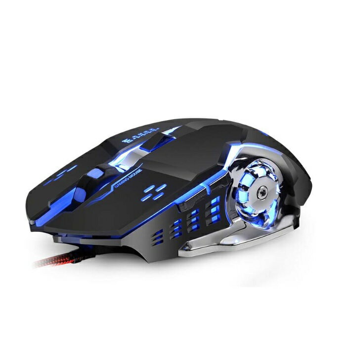 ゲーミング マウス 有線 光学式マウス 高性能 7色LED 光る DPI 4段階調節 4800DPI 高精度　アップ ゲーム RGBライティング 繊細な操作