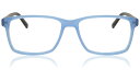 【正規品】【送料無料】SmartBuyコレクション Full Rim Square Transparent Blue SmartBuy Collection Kaya A84H Fashion Unisex Eyeglasses【海外通販】